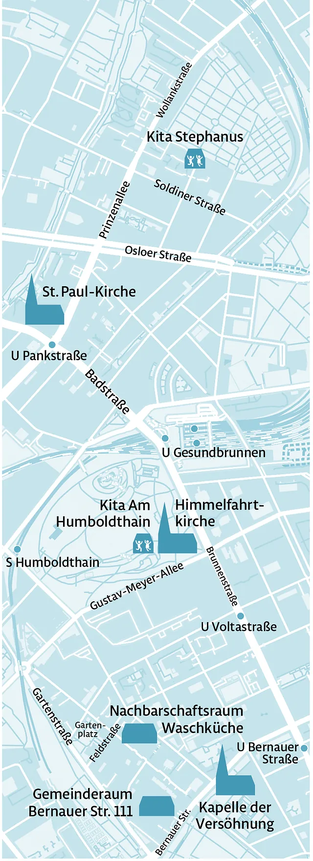 Karte mit allen Standorten